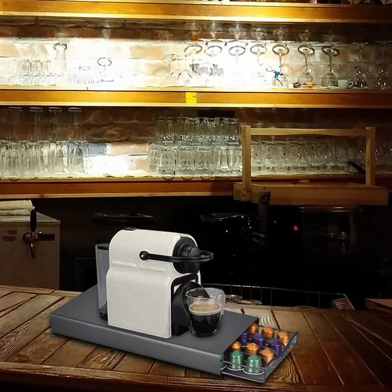 40 kapsułek uchwyt na kapsułki kawy szuflada kapsułki robić kawy Organizer odporny na ciepło trwała kuchenna kawa narzędzie o dużej pojemności