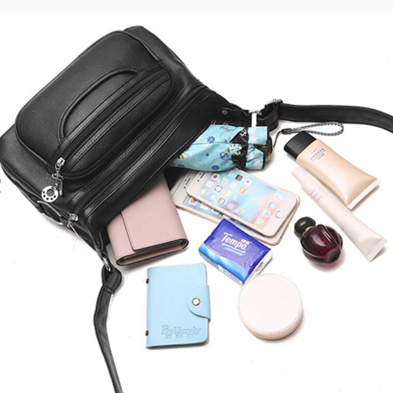 Lanzhixin dames casual crossbody tassen dames messenger bags zacht gewassen pu leren schoudertas dames handtas rits