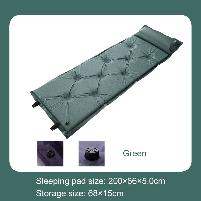 Self-Inflating Camping Mat Outdoor Sleeping Pad Ultralight Inflatable Mattress Portable Travel Hiking Camping Air Mattress: NL