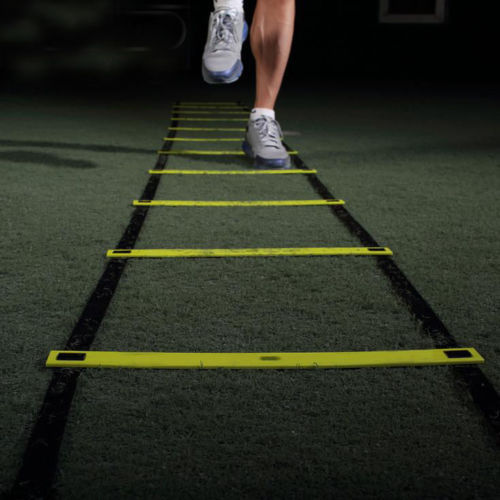 Escalera de entrenamiento de fútbol 6, 8 y 12 peleles, escalera duradera de nailon para entrenamiento de fútbol, pies Fitness, entrenamiento de velocidad