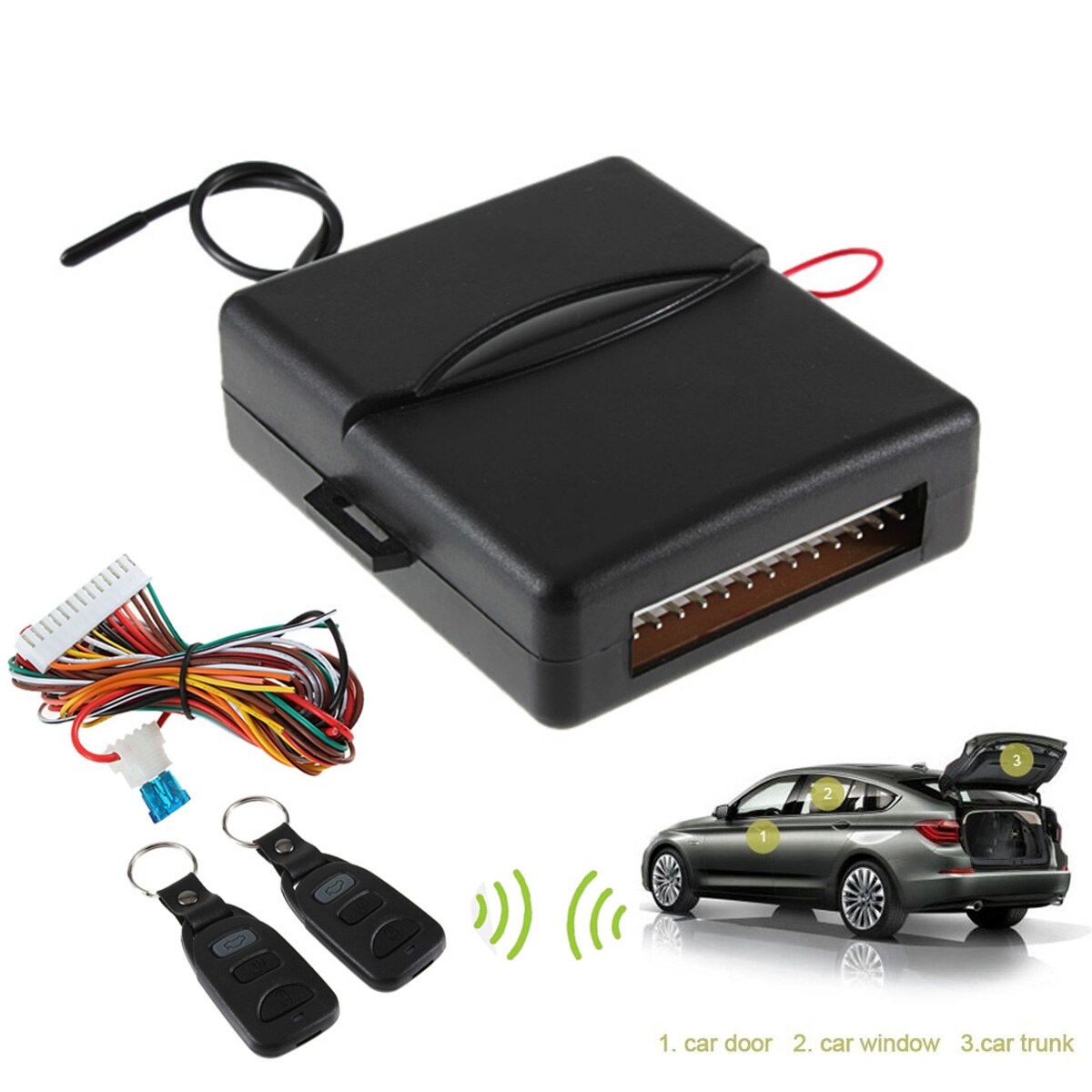 Car Alarm Remote Control Car Keyless Entry Engine Start Alarm System Push Button Remote Starter Stop Auto