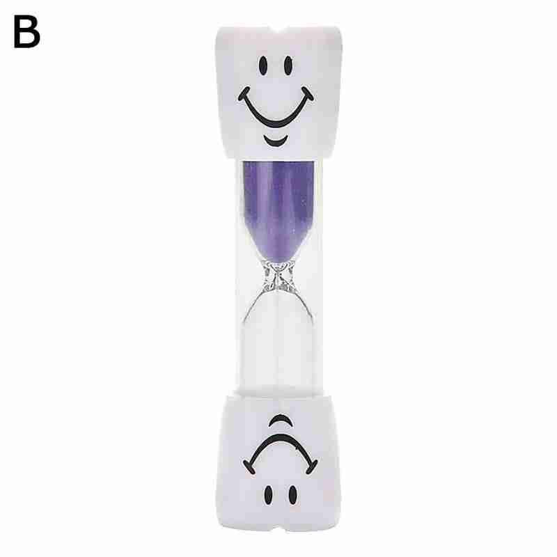 1pc lachende gezicht multifunctionele kook-borstel kinderen timer ornamenten bureaublad zand kinderen  u2 j 6: Paars