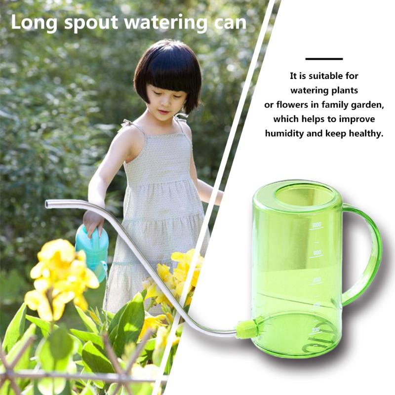 1000Ml Transparante Bloem Sprinkler Lange Mond Rvs Gieter