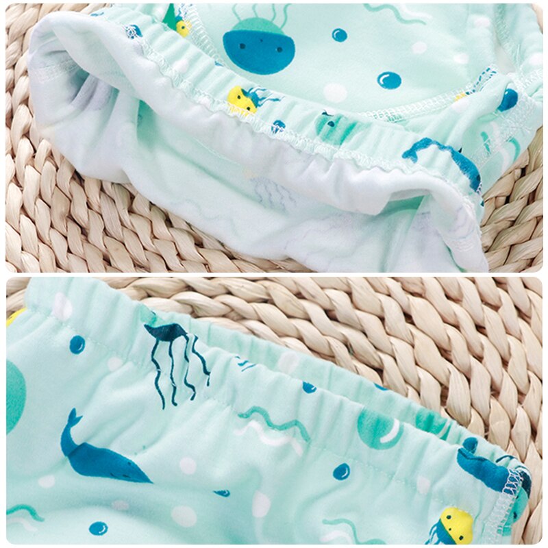 Lavable réutilisable bébé couches écologiques tetra poche tissu couche-culotte mousseline pul bebe culotte pour pot entraînement pantalon nappy