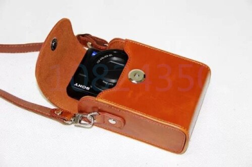 Kameraveske lærveske deksel til kanon powershot  g9x ii  g7x merke ii iii  sx740 sx730 sx720 sx710 sx700 sx620 sx610 sx600 hs: Brun