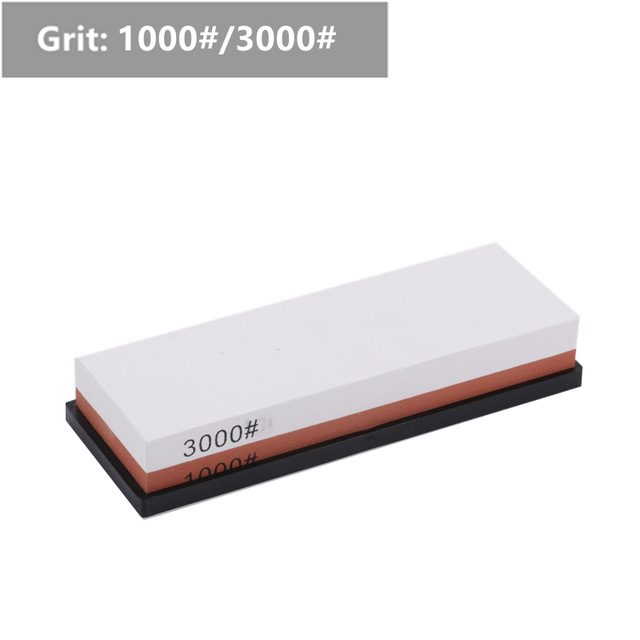 2-IN-1 Knife Sharpener Sharpening Stone Whetstone Scissors Sharpener System Grinding Wet Stone Honing Kitchen Tool: 1000 3000 grit