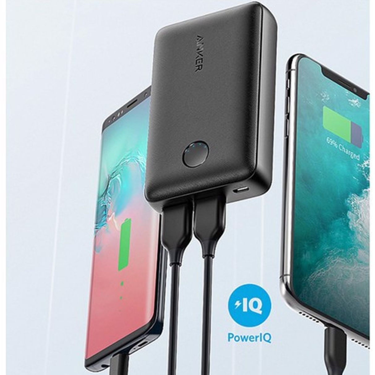 Anker A1223 PowerCore Select 10.000 mAh Portable Fast Charger, PowerIQ 2.0 12W + 10W Dual Output, Black PowerBank