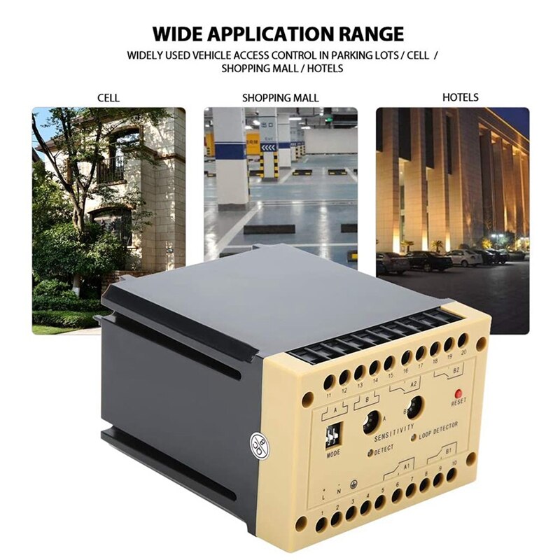 Industrial Grade Vehicle Loop Detector Inductive General Ground Sensor Detector for Car Parking Hotels