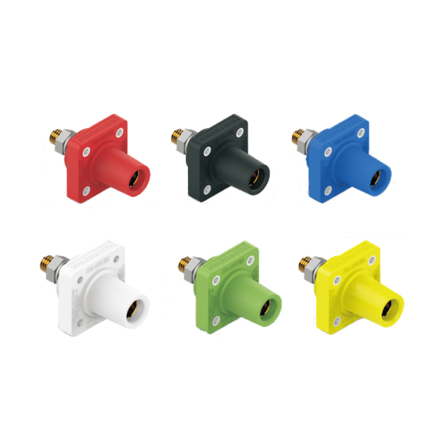 16 Series Cam-Lock 400A Female Chassis Connector Panel Mount Threaded Socket