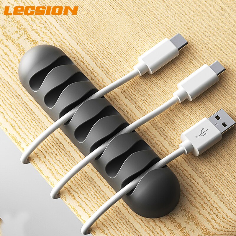 Office Desktop Telefoon Kabel Organizer Clips Onder Tafel Siliconen Usb Kabelhaspel Beheer Clips Mouse Oortelefoon Kabel Houder