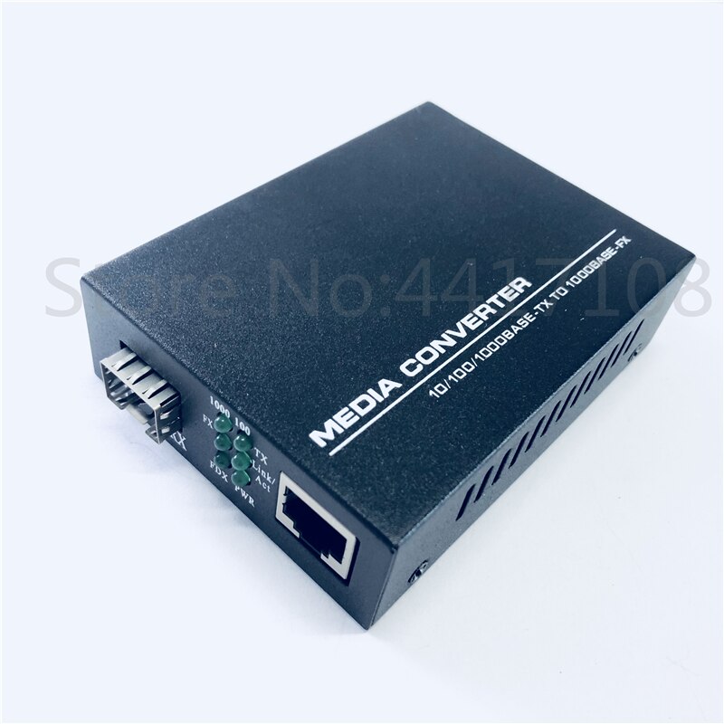 SFP Fiber media Converter om RJ45 Gigabit Media Converter SFP 10/100/1000 M Ethernet Converter Transceiver fiber optische schakelaar