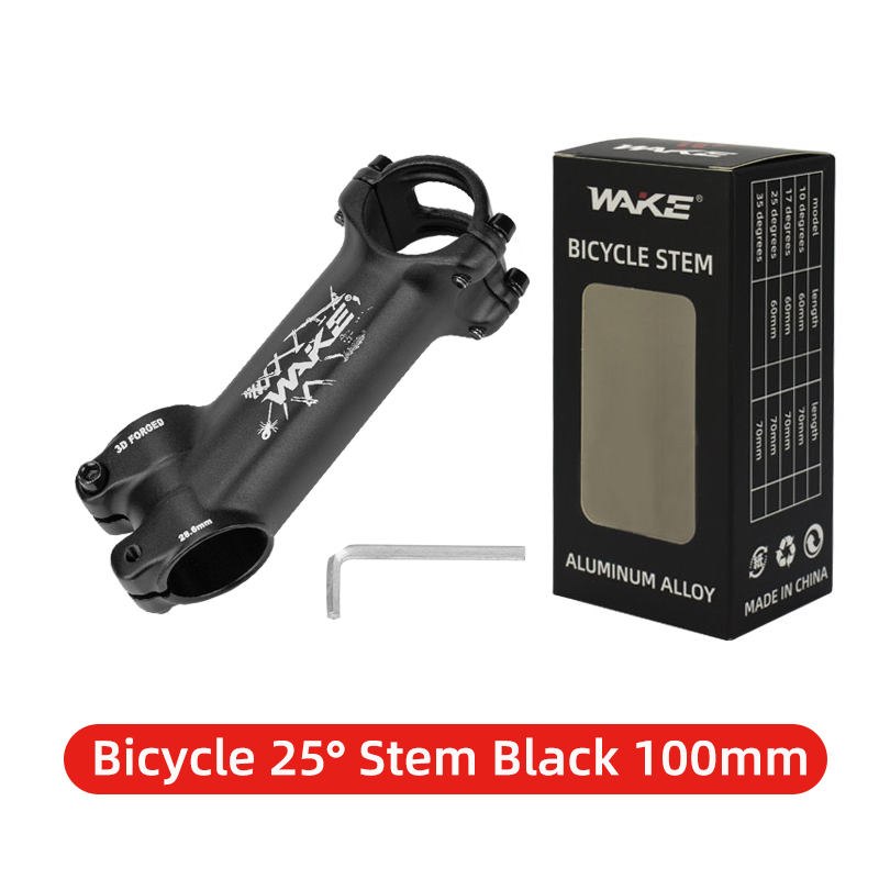 WAKE-vástago ultraligero para bicicleta de montaña y carretera, potencia de 25, 35 grados, 31,8mm, 60/70/80/90/100/110mm: Morado