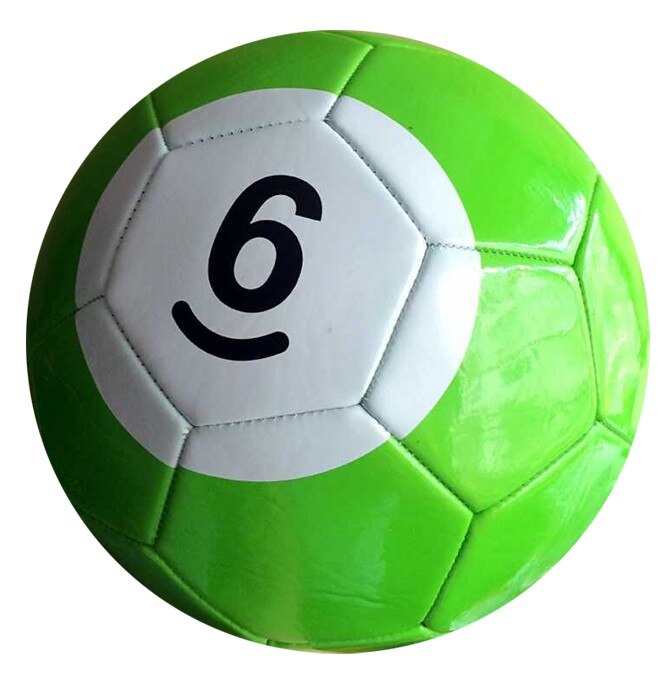 2# Gaint Snook Ball Snookball Snooker Billiards Soccer 8 Inch Game Huge Pool Football Include Air Pump Soccer Toy: No6