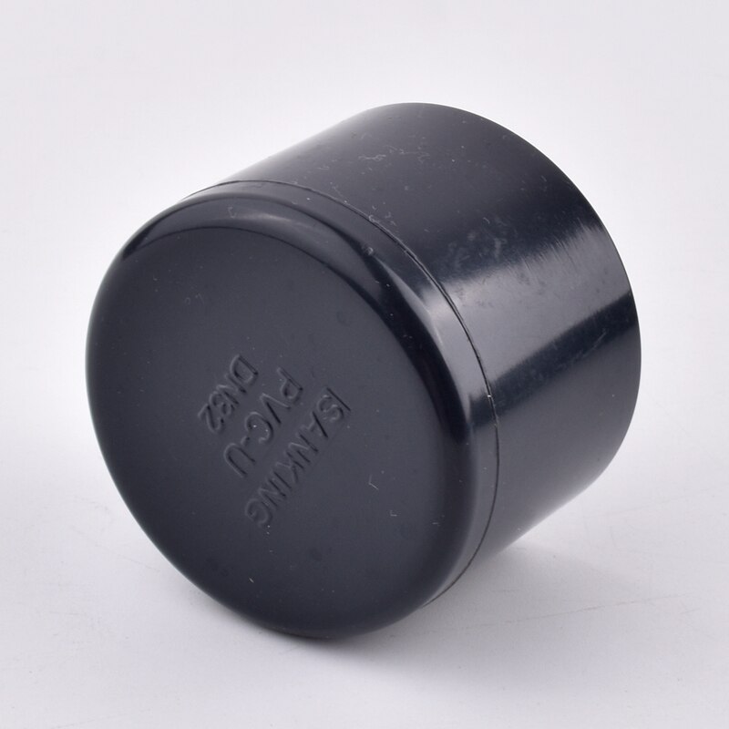 1 Piece ID.20~160mm UPVC End Cap Dark Gray Aquarium Tank Water Pipe Connector PVC Plug Watering Irrigation PVC Socket Tube Joint