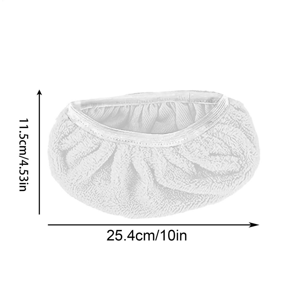 Fregona doméstica, cubierta de tela reemplazable, almohadillas de fregona lavables, almohadillas de repuesto para fregar húmedo, cubierta plana para fregona, herramientas de limpieza reutilizables y lavables: BLANCO