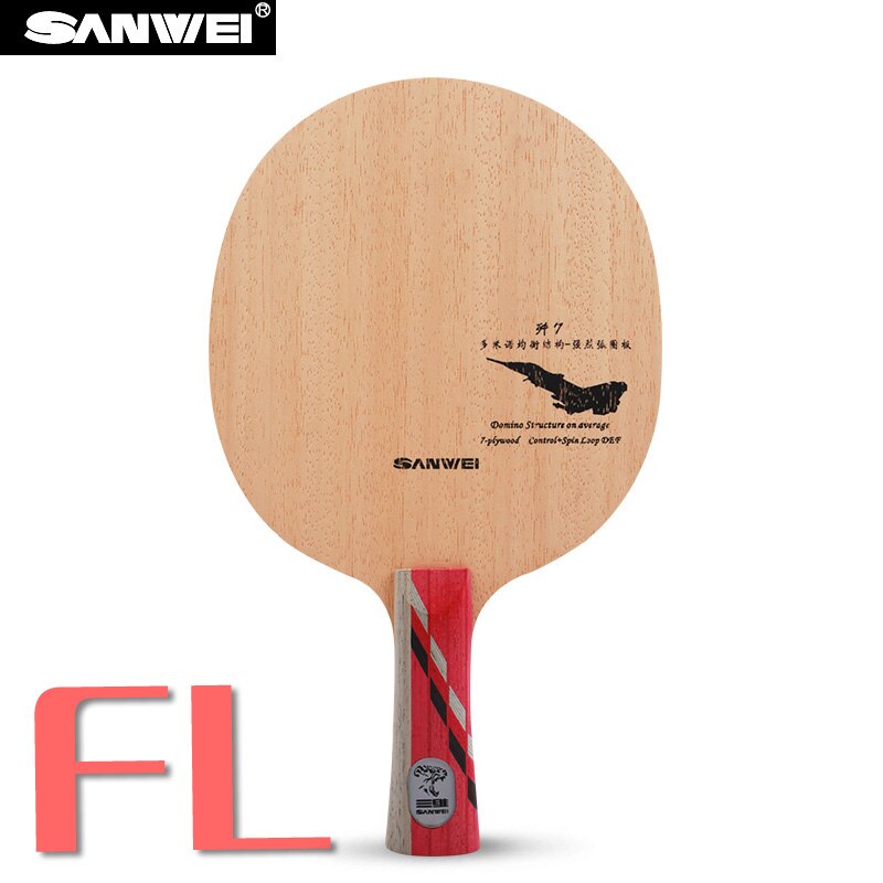 Sanwei J-7 J7 J 7 Defensieve Tafeltennis Blade Voor Pingpong Racket: shakehand long FL