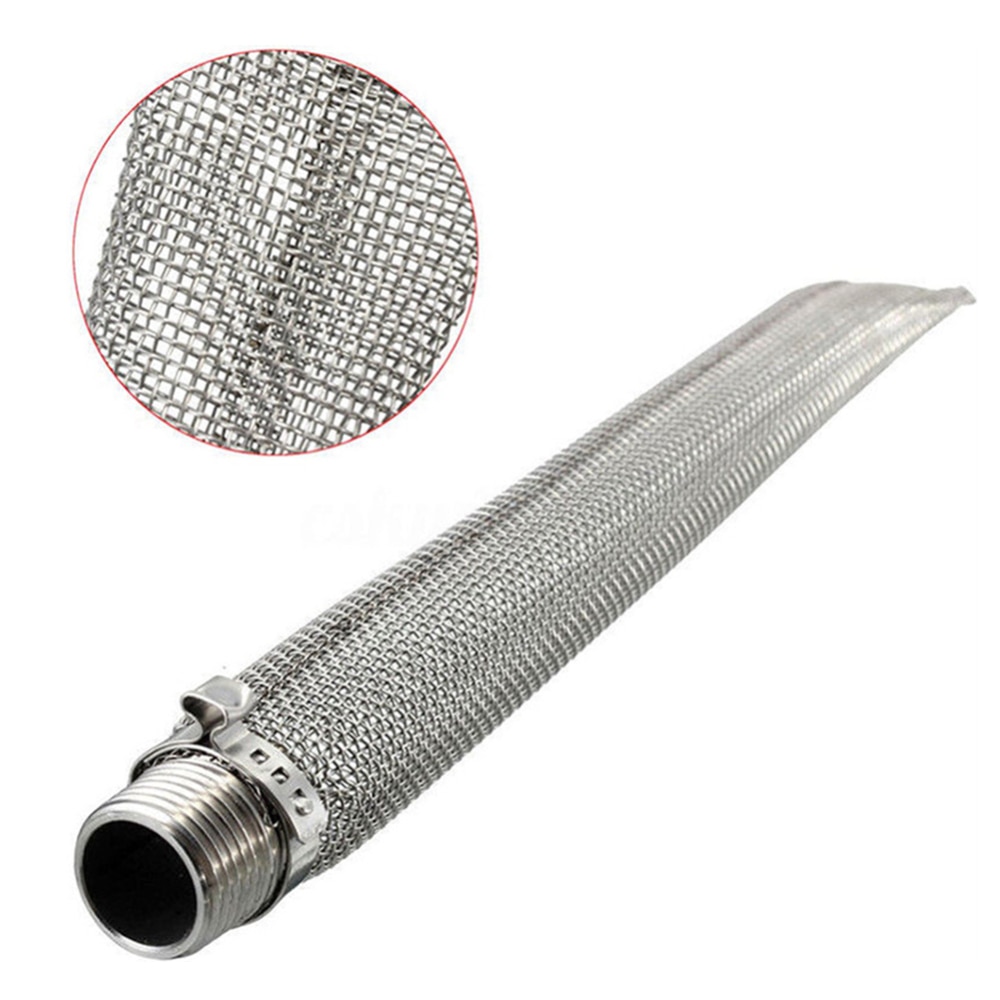12 " rostfritt stål bazookaskärm 1/2 " npt för hembryggd ölkokare eller mäsktunna/nätfilter för hembryggning