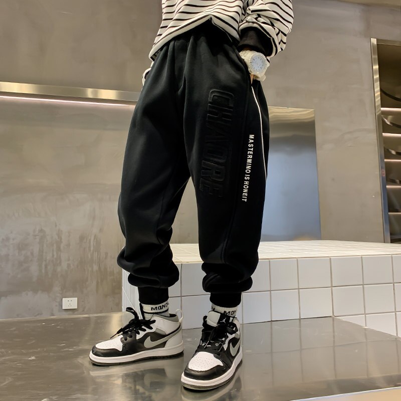 CuteOn Unisex kinderen elastische taille katoen warme broek