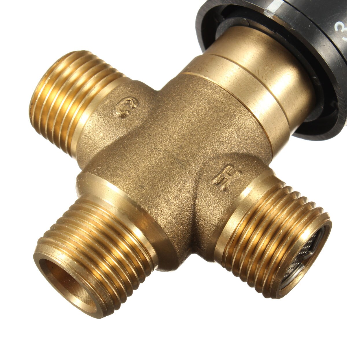 1Pcs Messing Pijp Thermostaat Kraan Thermostatische Mengkraan Badkamer Water Temperatuurregeling Kraan Cartridges
