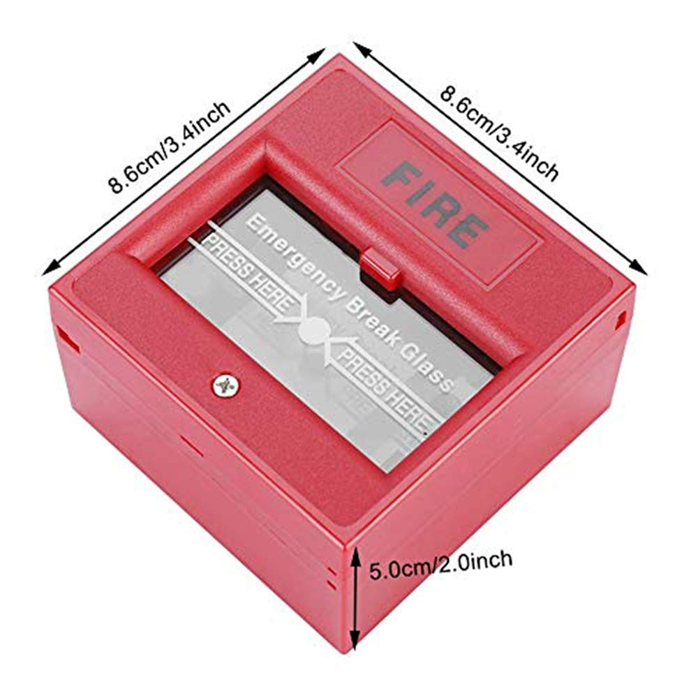 Emergency Door Release Glass Break Alarm Button Fire Alarm Swtich Break Glass Exit Release Switch for Lock Security System