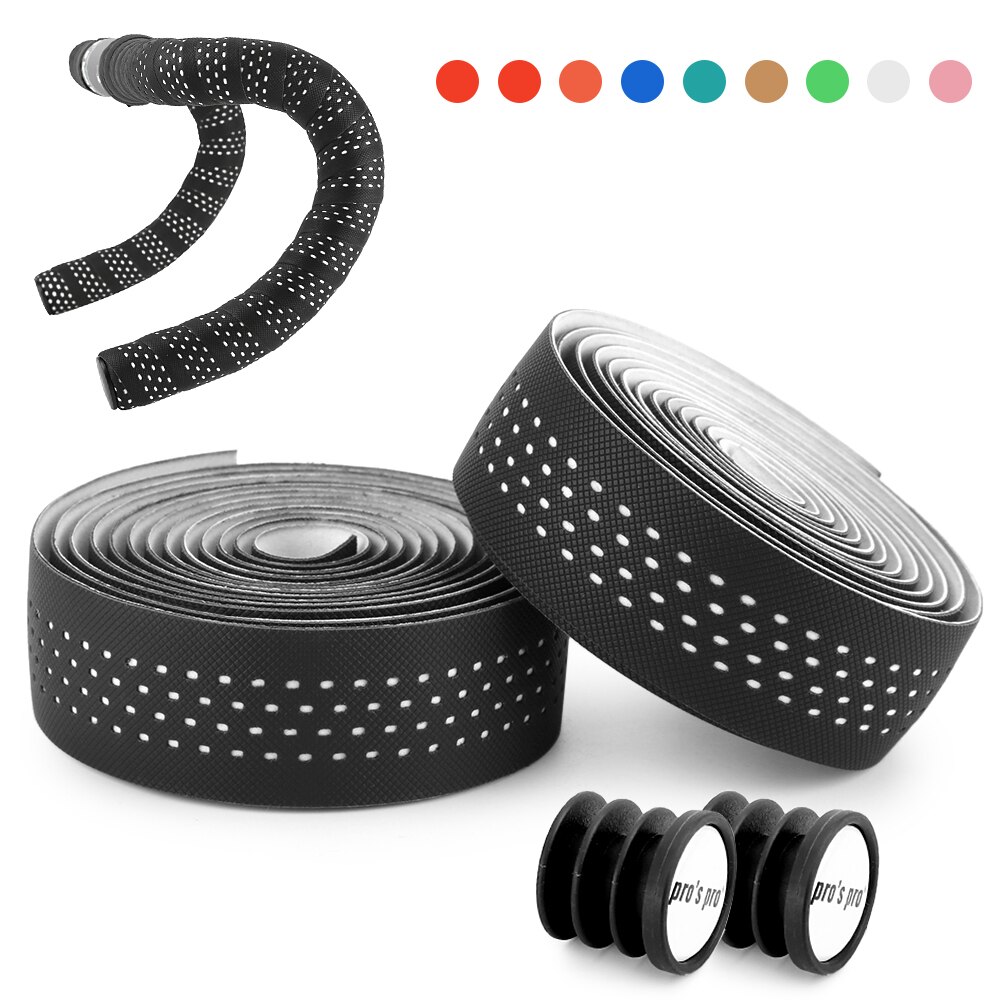 Zachte Racefiets Fietsstuur Tape Kurk Eva Pu Handvat Bar Tape Professionele Fietsen Demping Anti-Vibratie wrap: White