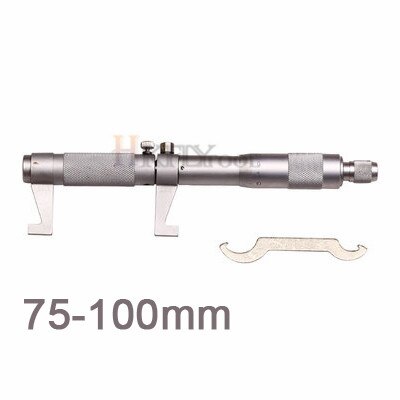 Insida mikrometer mått vernier mätverktyg mätverktyg metrisk linjal 0.01mm 5-30mm 25-50-75-100-125-150-175-200mm: 75-100mm