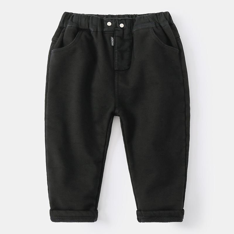 Chłopięce pluszowe spodnie zimowe dziecięce spodnie bawełniane zimowe koreańskie dziecięce ciepłe pluszowe spodnie dziecięce spodnie na co dzień pogrubione