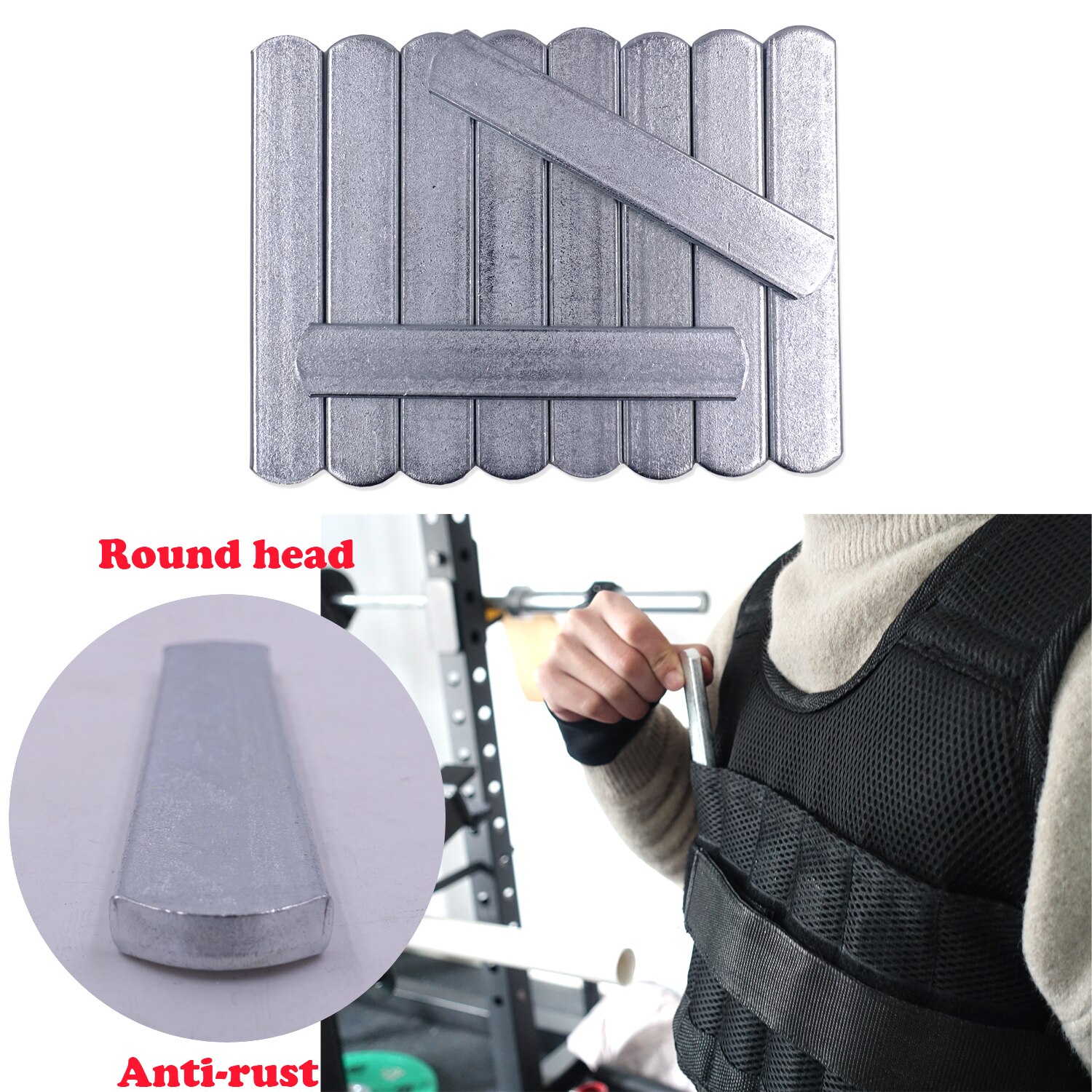 Weight Steel Plate Load-Bearing Adjustable Training Accessories For Weighted Vest Ankle Leg Sport Strength Fitness Equipment