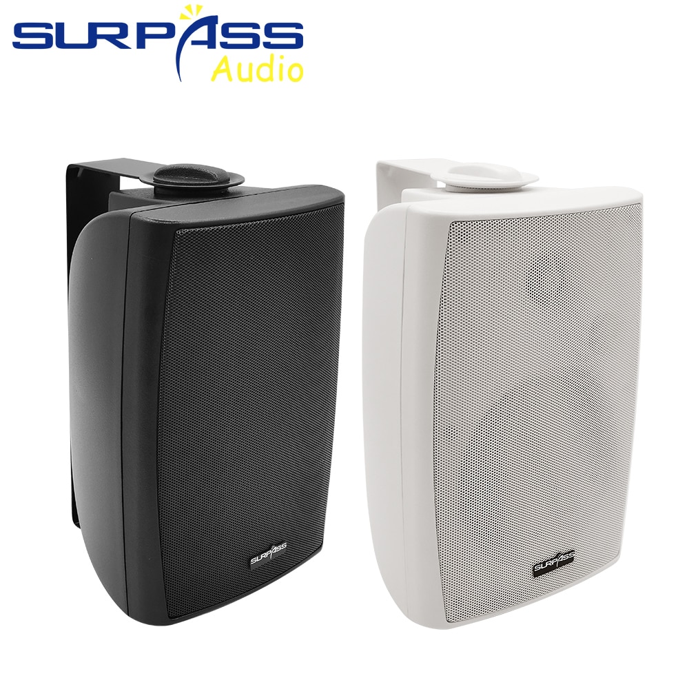 PA System Wall Mount Speaker Passive HiFi Stereo Sound Powerful Bass Home Audio Public Address Speakers for Park School Shopping