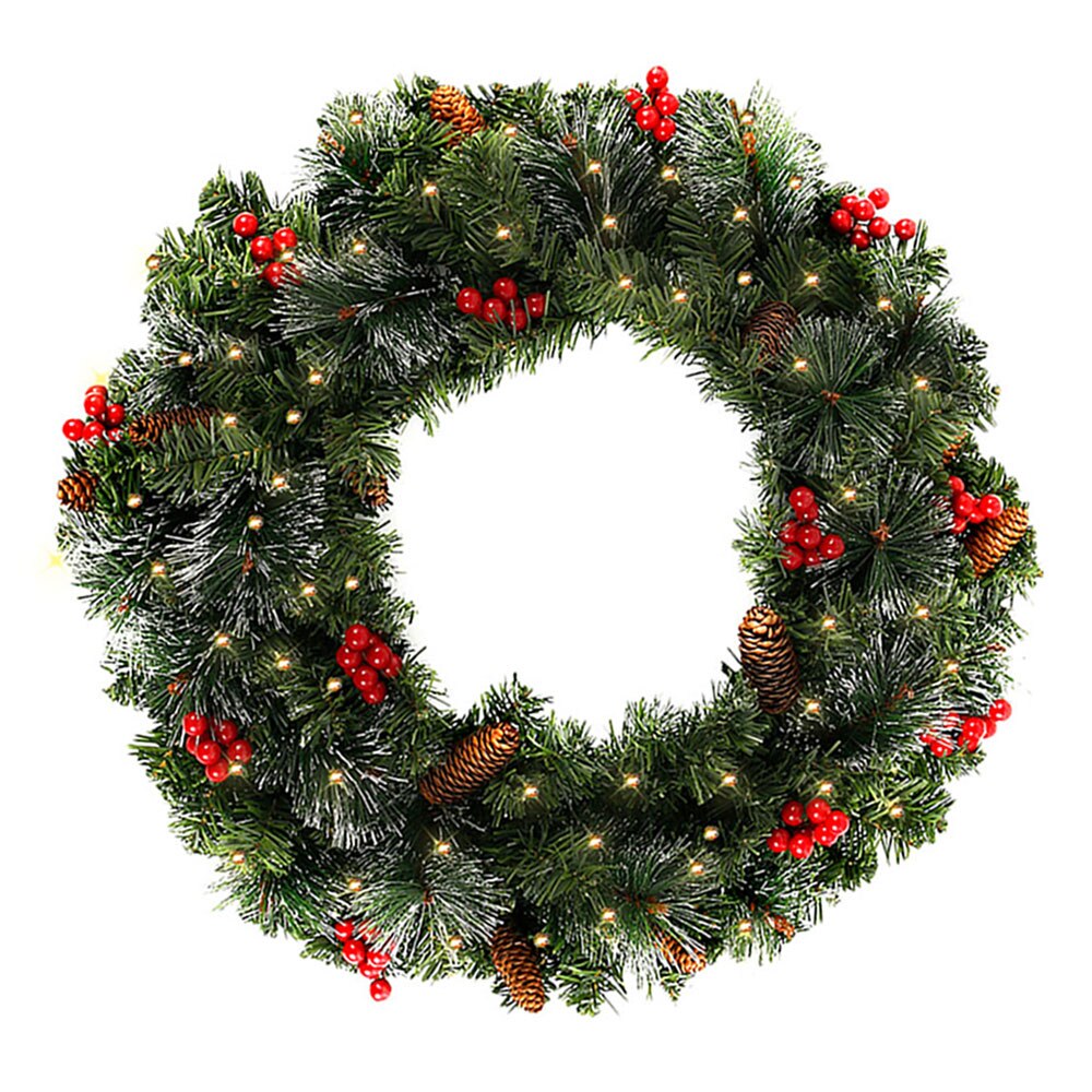 1.8/2.7m kunstig jul pejs krans krans fyrretræ ornament juletræ diy år pejs navidad dekor