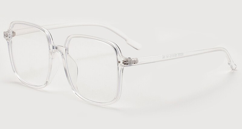 Peekaboo big blue light glasses for computer eye protection eyewear frames men square retro rivets transparent green: transparent