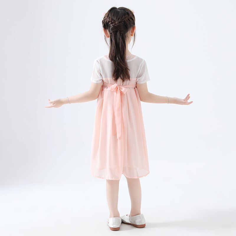 Hanfu Kostuums Chinese Stijl Meisjes Tang Pak Chinese Oude En Traditionele Meisjes Speciale Kleding Meisje Hanfu Dragen DQL637