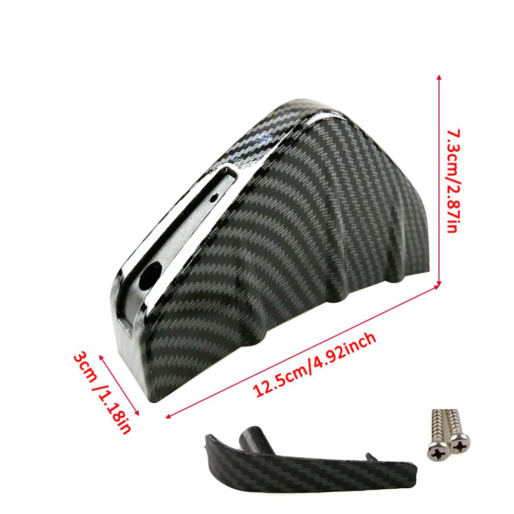 Alerón para parachoques trasero de fibra de carbono para coche, 4 Uds., Protector Universal para parachoques trasero de SUV, moldura de aleta de tiburón