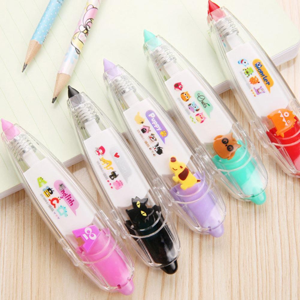 Nette Katze Hund Eule Druck Drücken Korrektur Band Tagebuch Scrapbooking Dekorative Stift