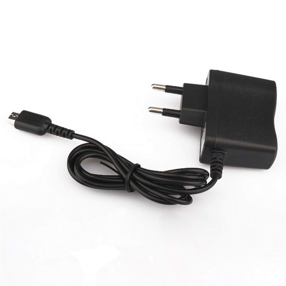 Zwarte eu-stekkerlader, voeding en netadapter voor nintendo dsl, ds lite en ndsl-console