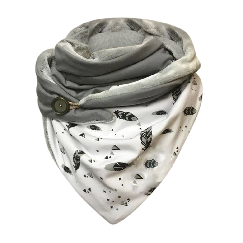 Soild Dot Printing Button Sjaal Vrouwen Luxe Soft Wrap Casual Warme Sjaals Foulard Femme Hijab Sjaal Bufanda: J