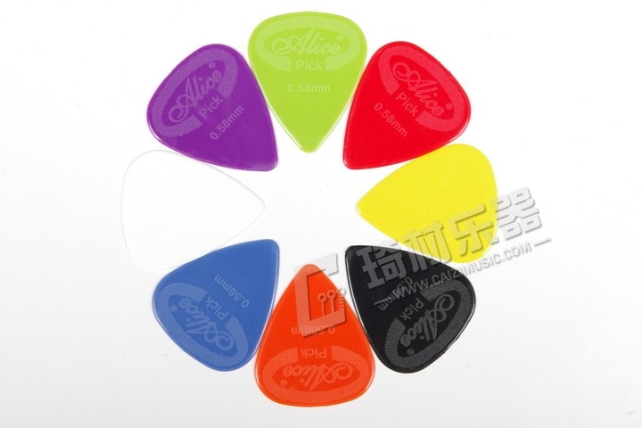 Lot De 20 Médiators Guitare En Nylon Lisse - Épaisseur 0.58 Mm - Couleurs Aléatoires