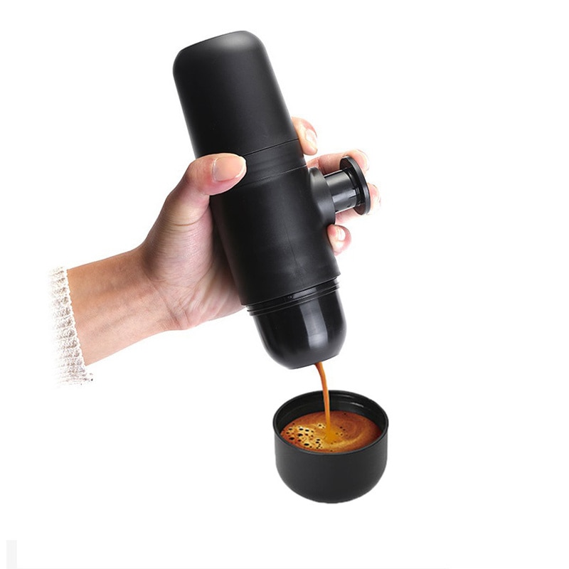 Mini manuel kaffemaskine bærbar tryk espresso kaffemaskine pressekop håndholdt espressomaskine til hjemmerejsende 70ml