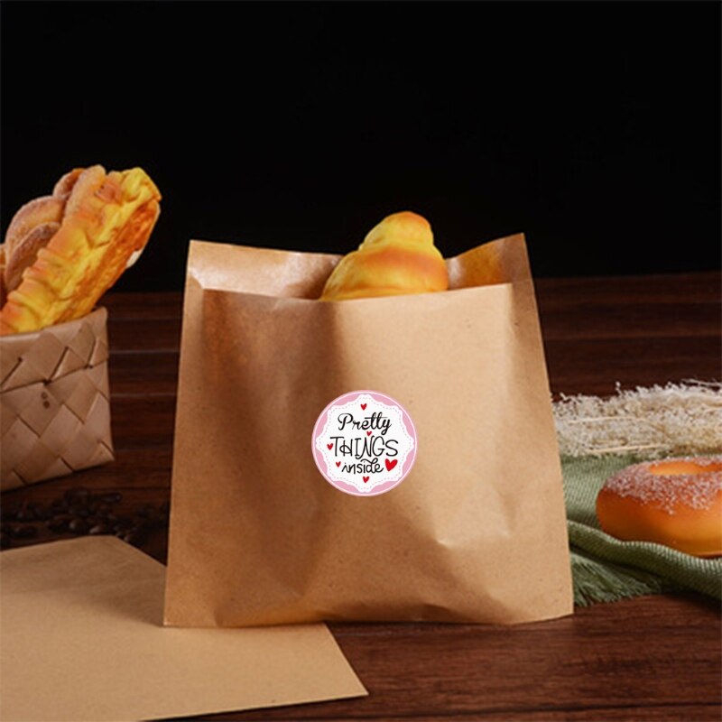 "mooie dingen binnenin" letters print label sluitstickers knutsel per rol briefpapier plakband sluitstickers bakpapier stickers