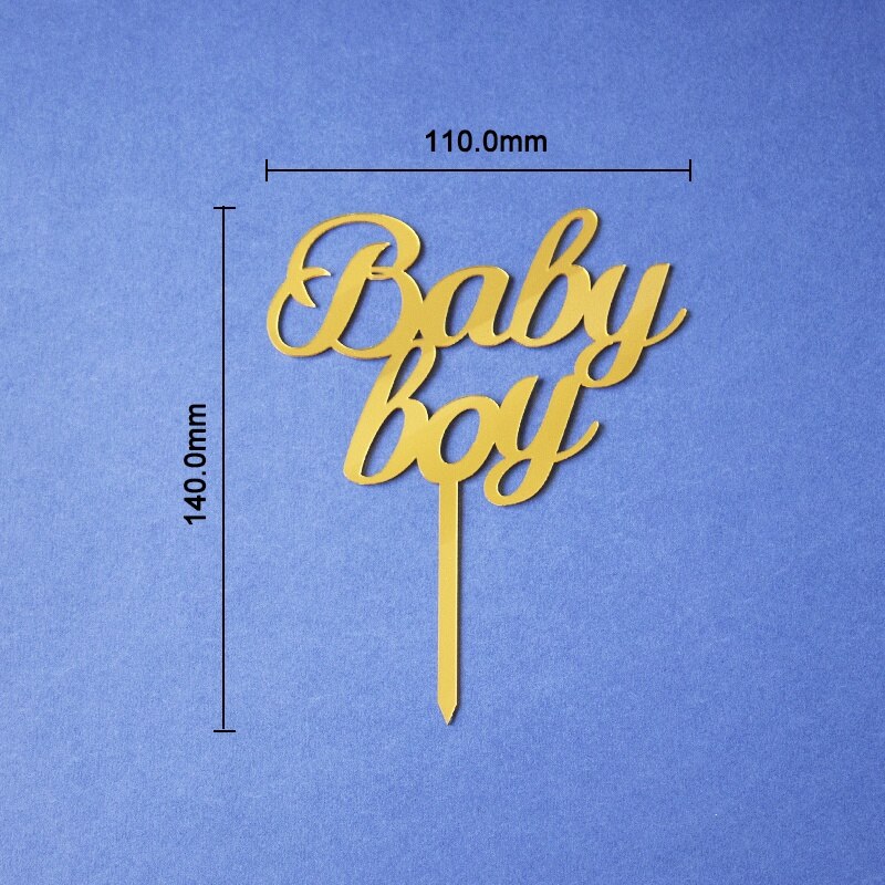 Baby shower -kakun koristelu it sa boy it sa tyttö poikavauva tyttövauva akryylikakkupäällys vauvajuhlatarvikkeita: Poikavauva