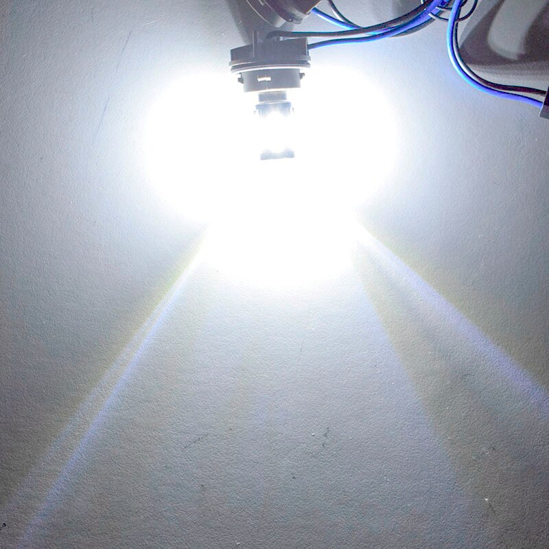 2x luz Led Canbus BA15S P21W 1156 3030 24SMD BAY15D P21/5W 1157, lámpara LED para luces de señal de giro de coche, blanco ámbar DC 12V