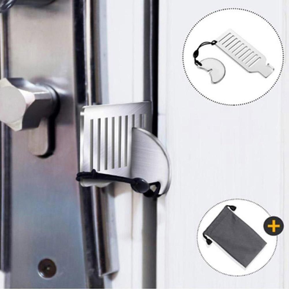 1Pc Draagbare Hotel Deur Lock Kindveilige Lock Anti-Diefstal Slot Deur Thuis Voor Veiligheid Deur Hardware veiligheidsslot Z1M6