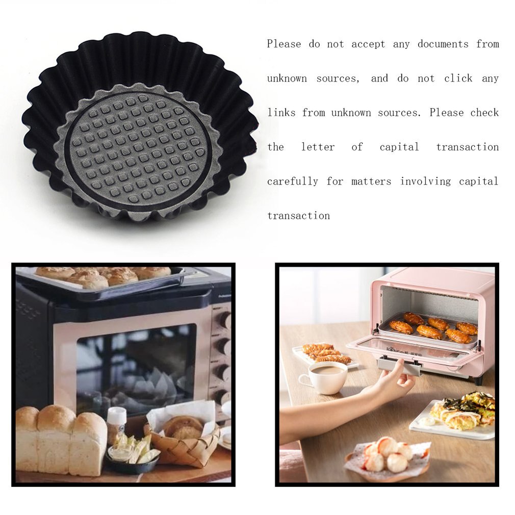 Nonstick Wrinkle Aluminum Egg Mold Flower Shape Reusable Cup Cake and Muffin Baking Cup Tartlets Pans Egg Tart Portuguese Tart