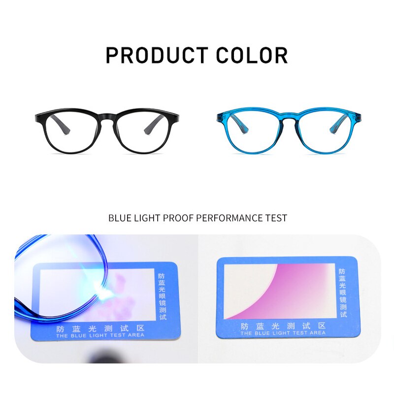 Seemfly-gafas antirayos azules para bebés, gafas de seguridad para niños, gafas de computadora con espejo liso, lentes transparentes para niños