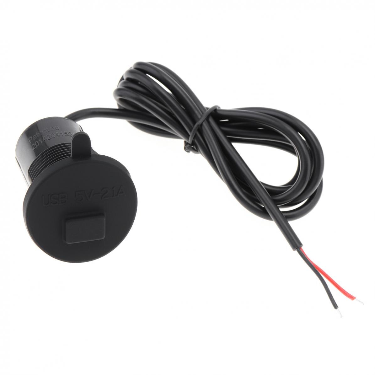 Motorfiets Laders 12V Usb Motorcycle Socket Plug Waterdichte Schakelaar Telefoon Oplader Adapter