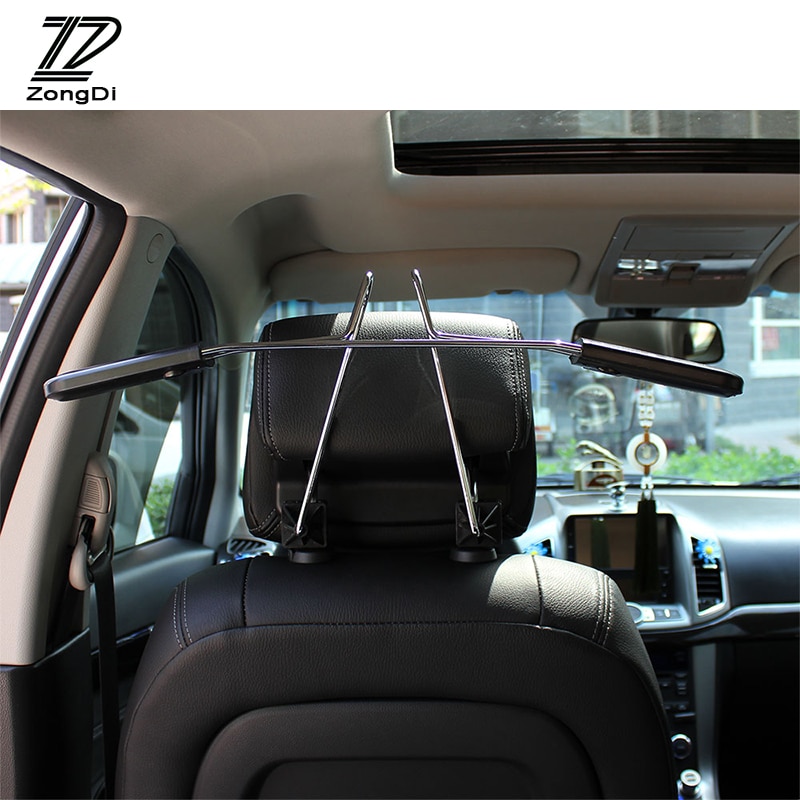 ZD 1Pcs Car hanger metal stainless steel headrest hanger for Nissan Qashqai Opel Astra J H Kia Ceed Sorento Skoda Octavia A5 A7