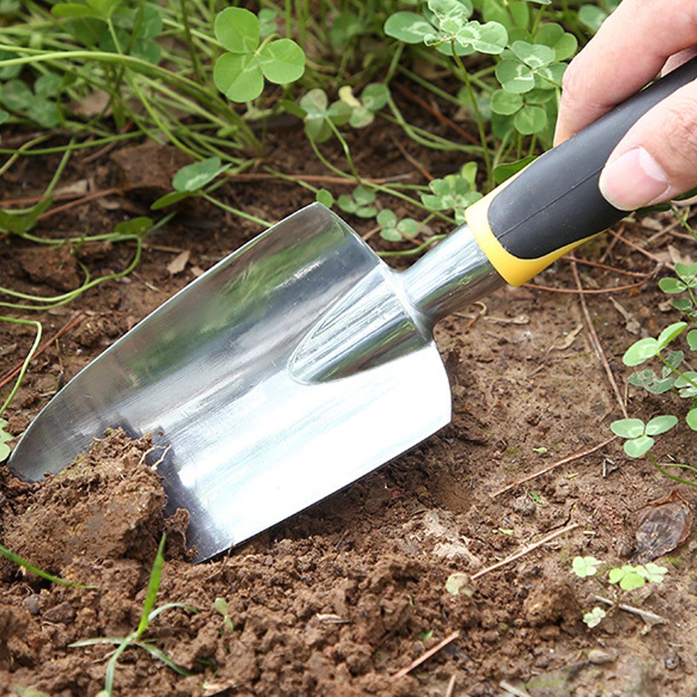 Garden Hand Tool Portable Garden Shovel Three-tooth Harrow Non-Slip Ergonomic Weeder Tool Multi-purpose Gardening Hand Tools