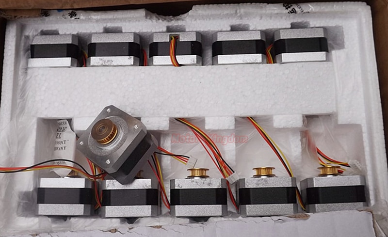 Mikro 42MM Präzision Stepper Motor- 1,8 Grad 2-Phase 4-draht Schrittmotor Synchron Kupfer Getriebe Rolle für CNC 3D Drucker