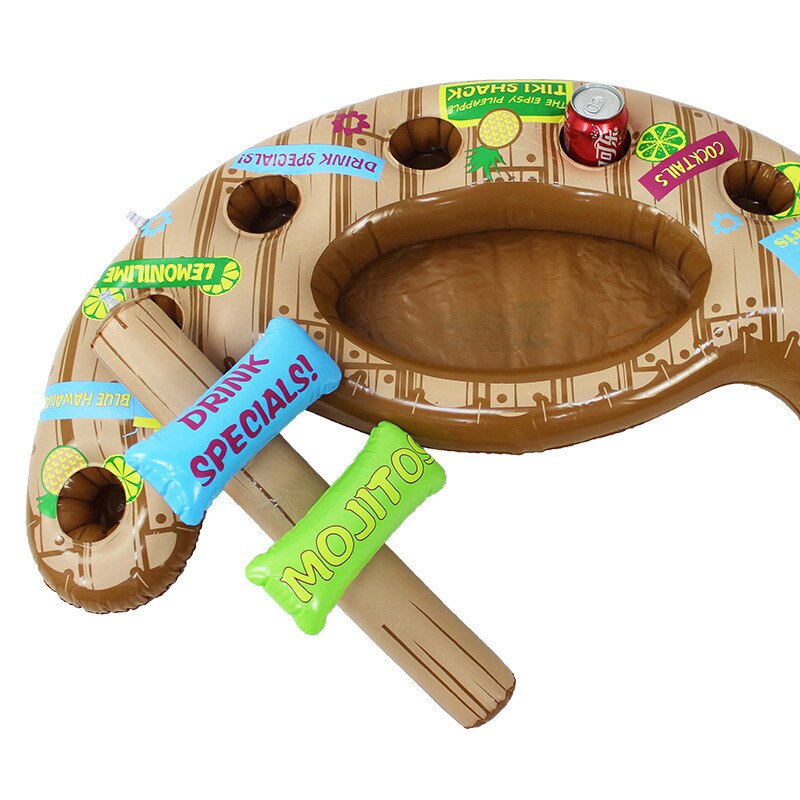 Bekerhouder opblaasbare drijver bier zwembad drijver zomer waterfeest plezier luchtbed ijsemmer koeler drijver watersport