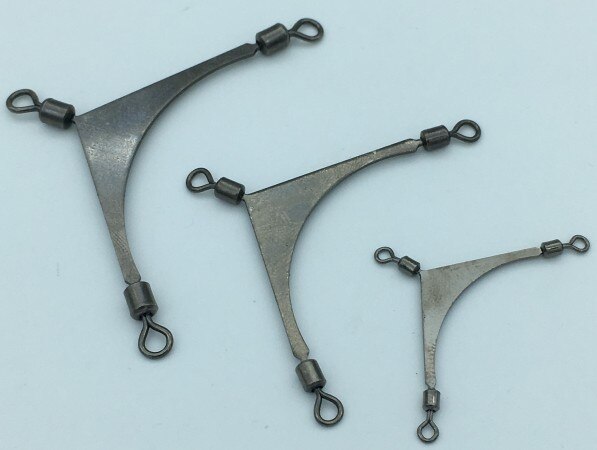 10 pcs American pole swivel connectors fork points line metal hook fishing fishing tackle fishing supplies accessories